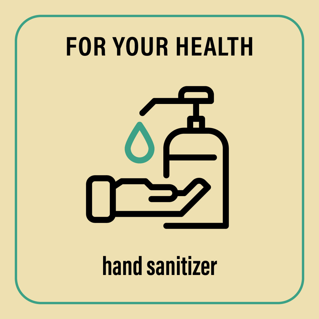 We provide hand sanitizer for you.